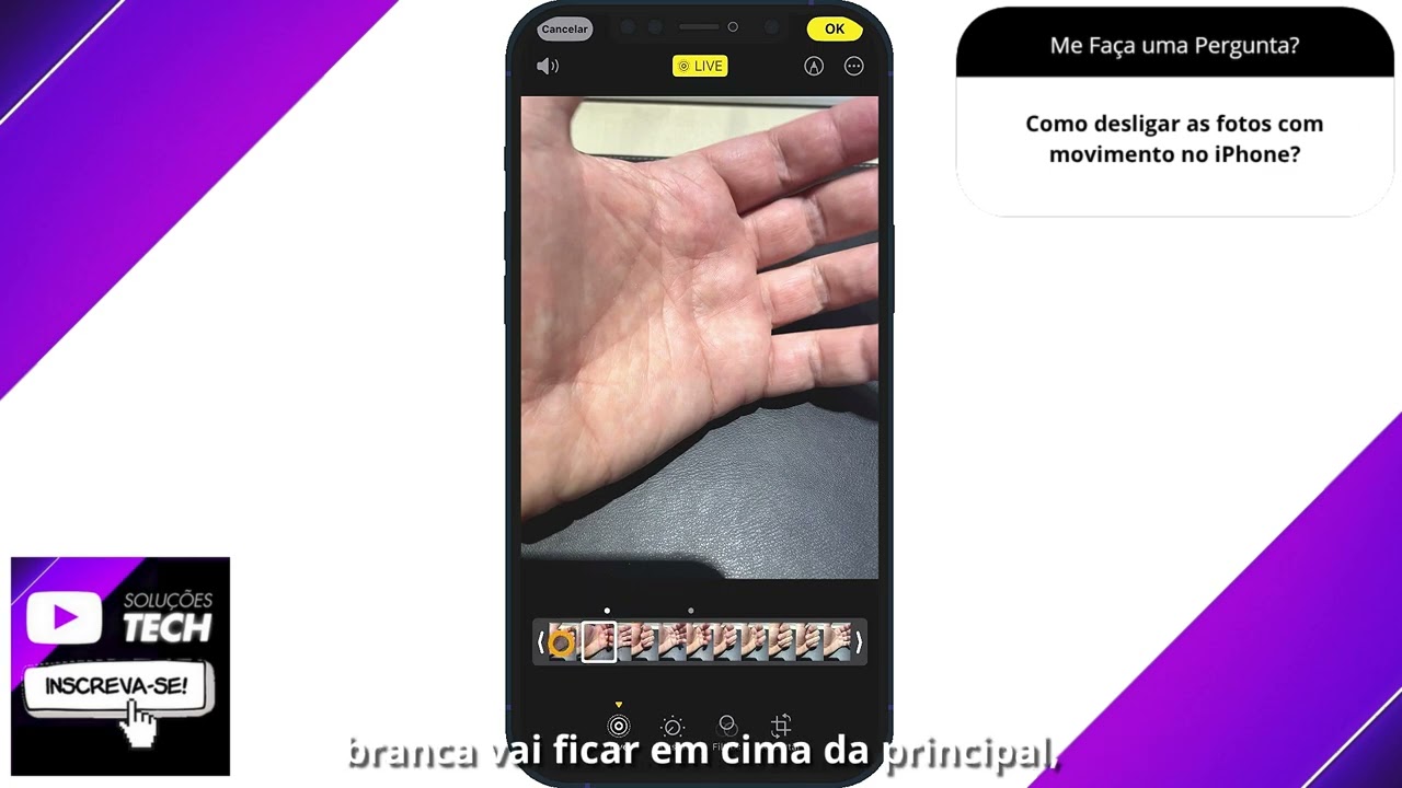 Como desligar as fotos com movimento no iPhone❓