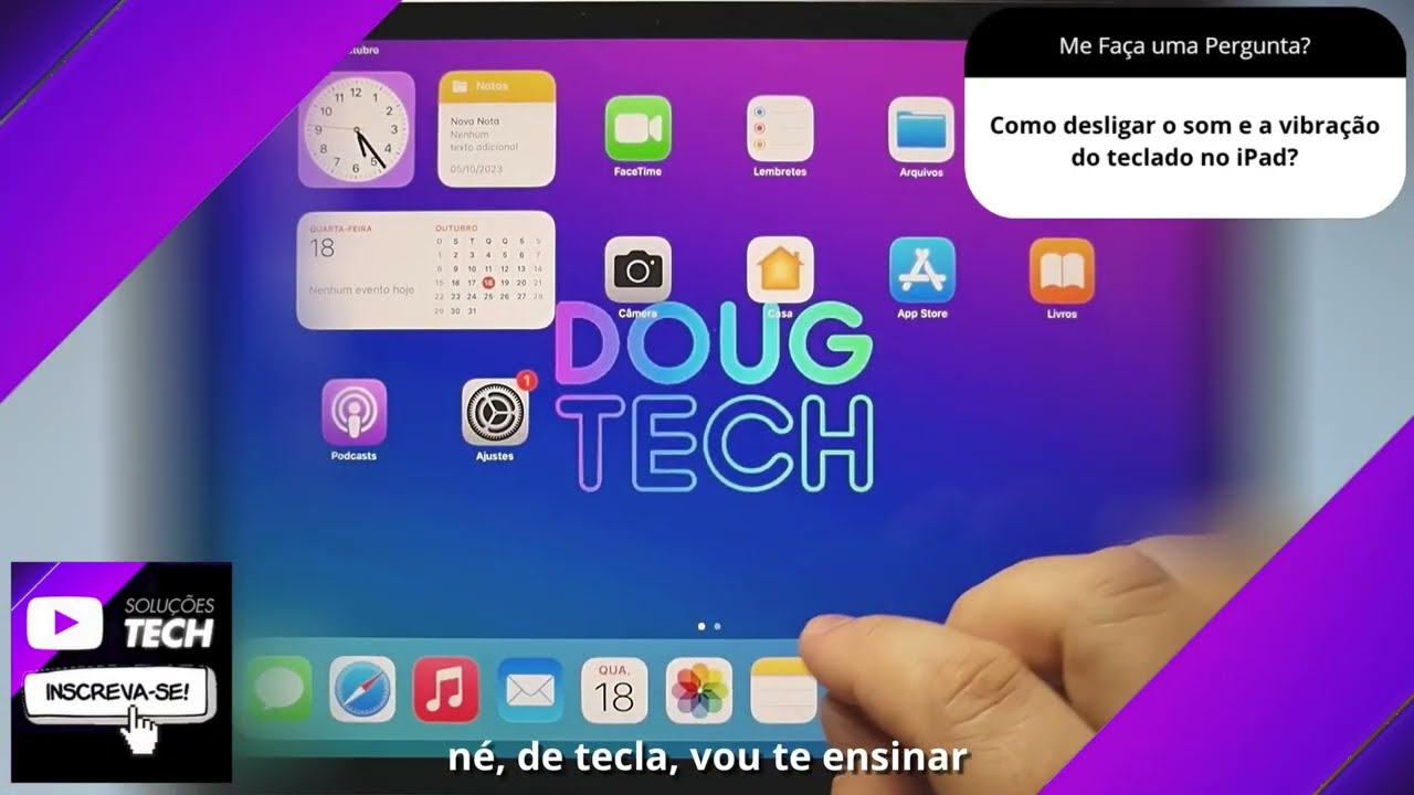 Como desligar o som e a vibração do teclado no iPad❓