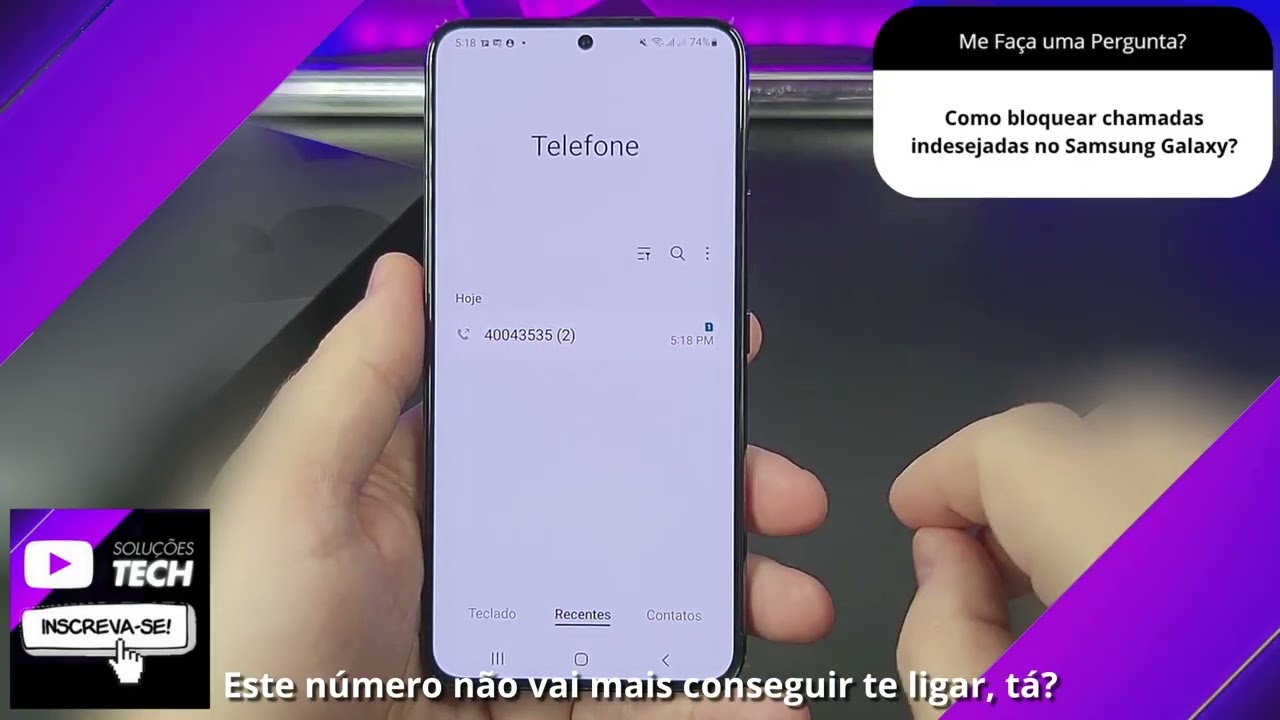 Como bloquear chamadas indesejadas no Samsung Galaxy❓