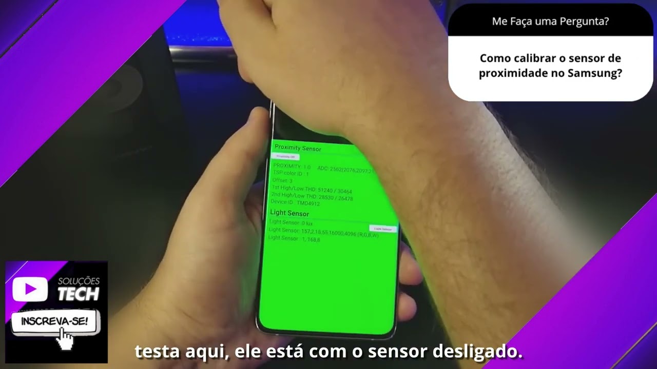 Como calibrar o sensor de proximidade no Samsung❓