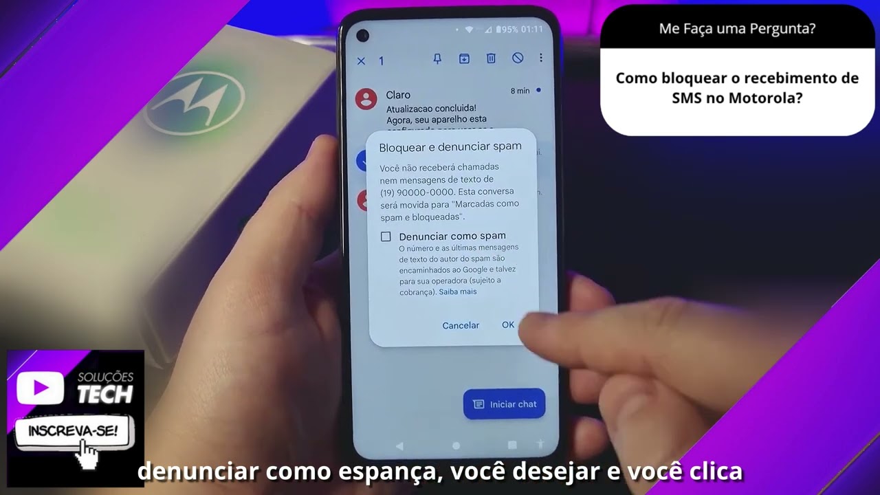 Como bloquear o recebimento de SMS no Motorola❓