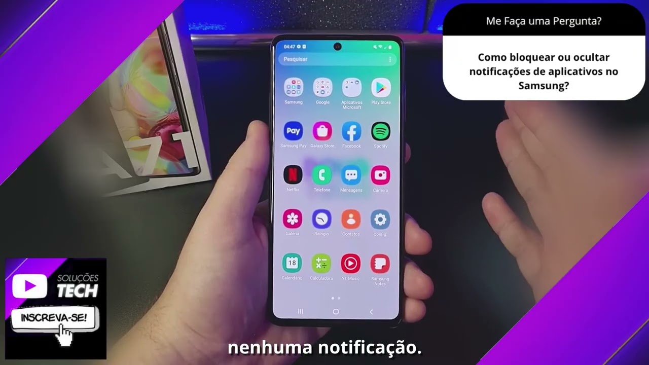 Como bloquear ou ocultar notificações de aplicativos no Samsung❓