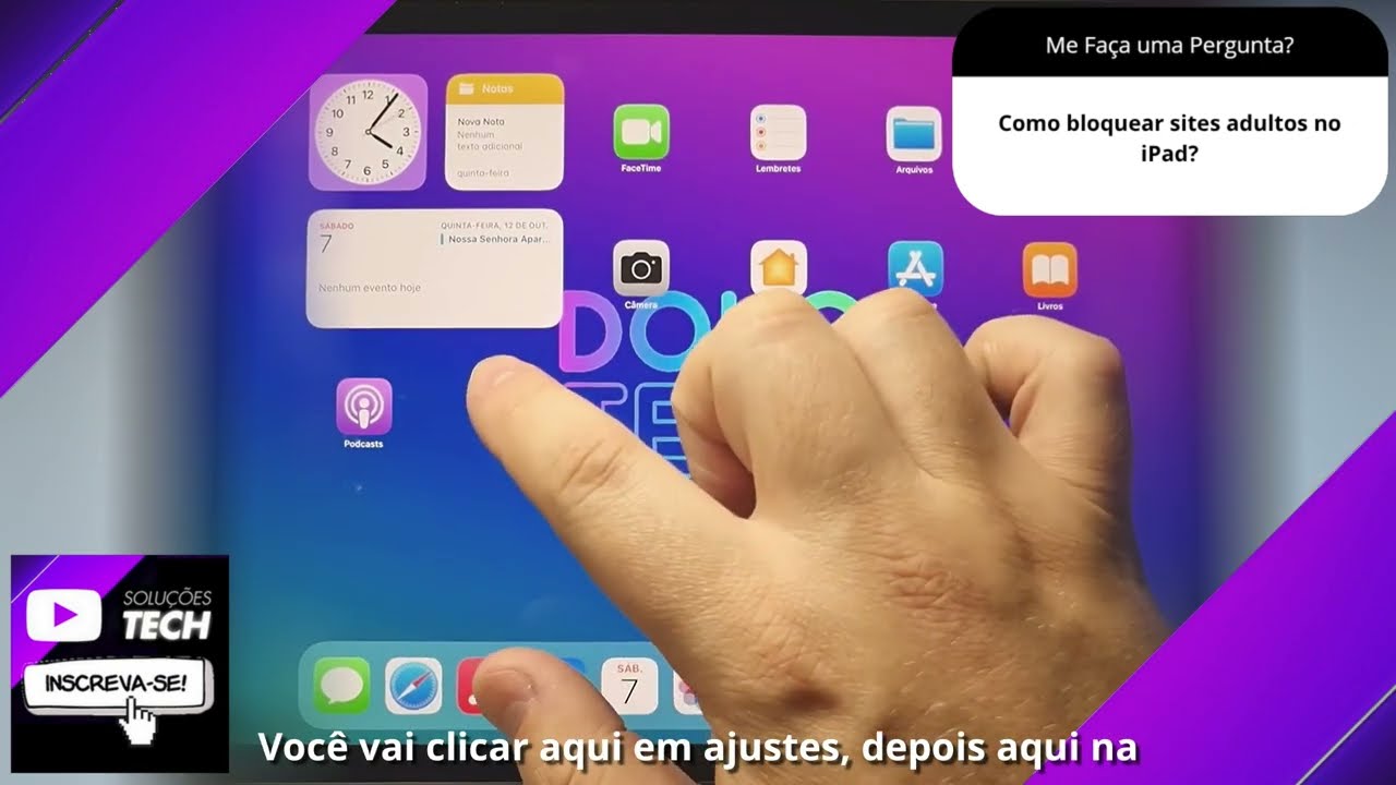 Como bloquear sites adultos no iPad❓