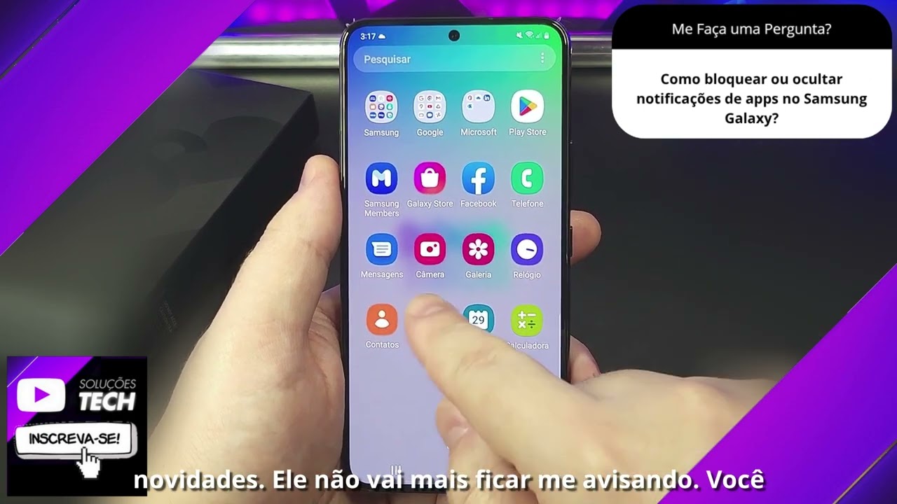 Como bloquear ou ocultar notificações de apps no Samsung Galaxy❓