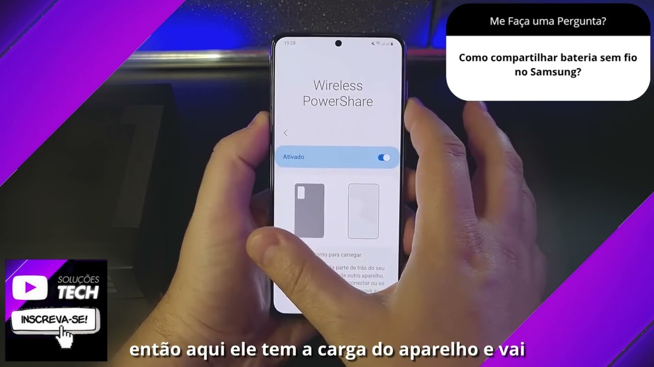 Como compartilhar bateria sem fio no Samsung❓