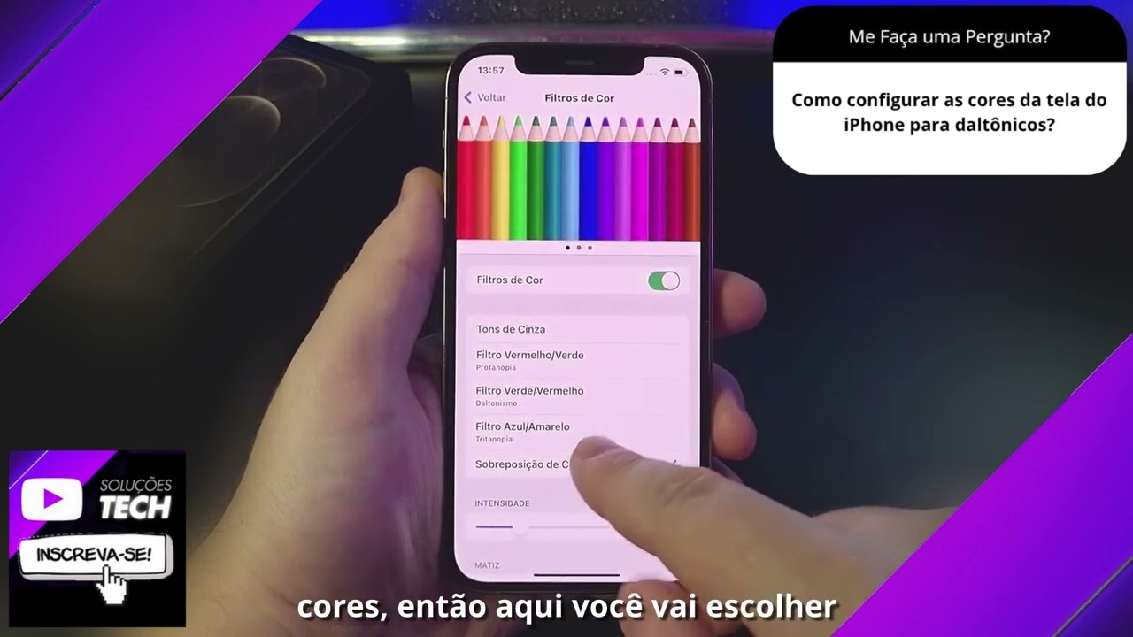 Como configurar as cores da tela do iPhone para daltônicos❓