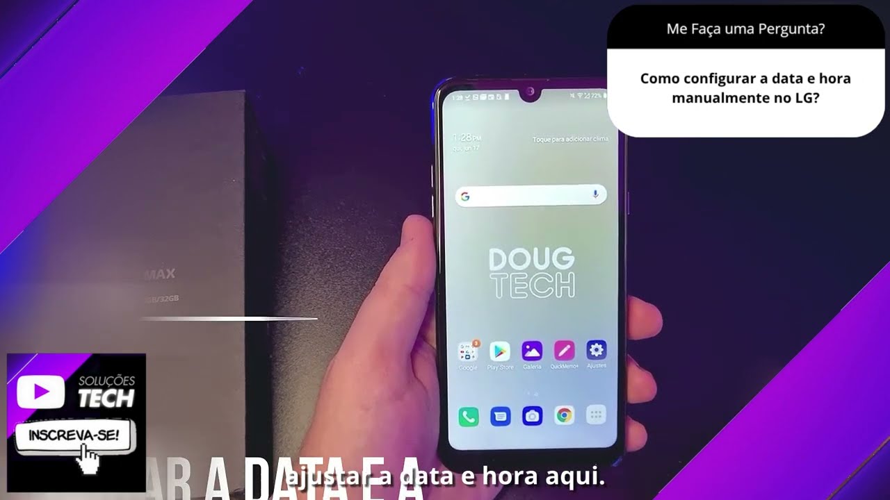 Como configurar a data e hora manualmente no LG❓