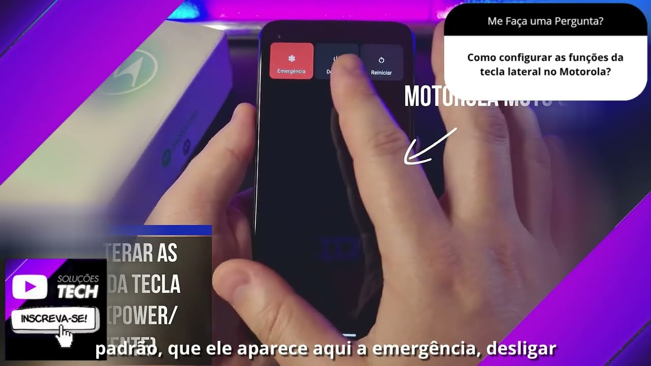 Como configurar as funções da tecla lateral no Motorola❓