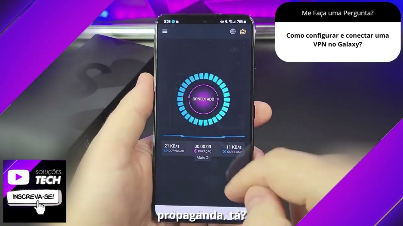 Como configurar e conectar uma VPN no Galaxy❓