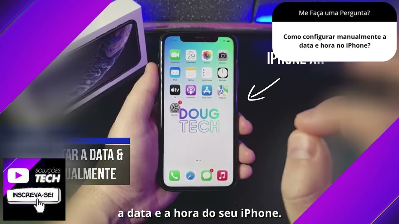 Como configurar manualmente a data e hora no iPhone❓