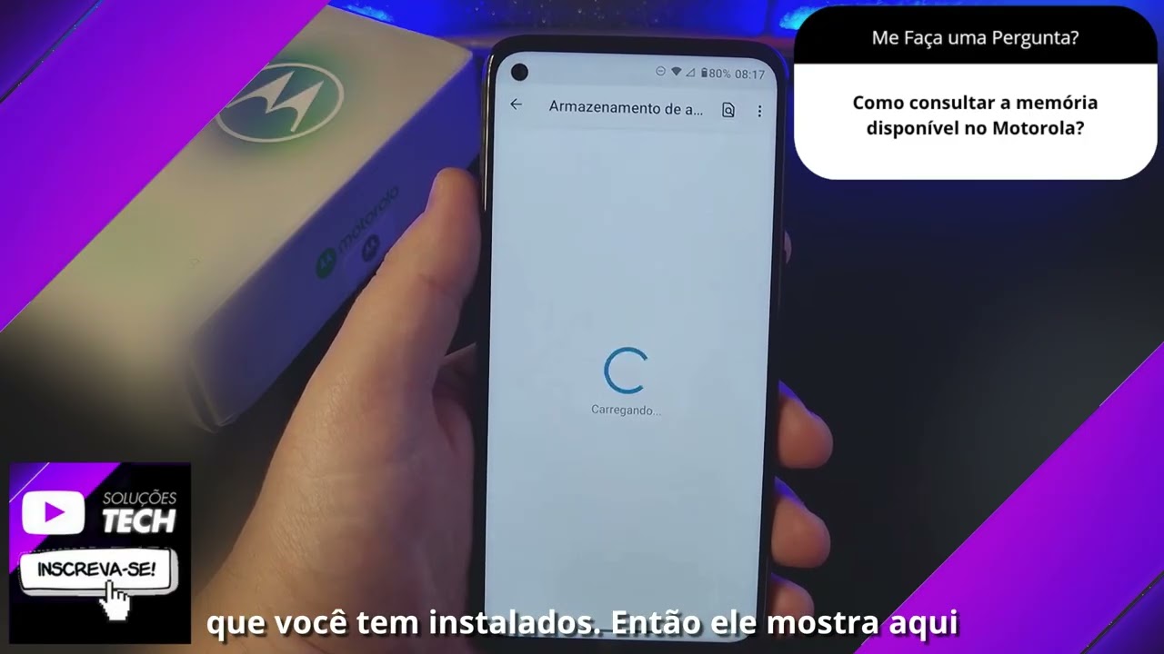 Como consultar a memória disponível no Motorola❓