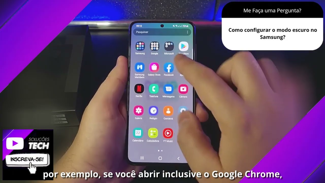 Como configurar o modo escuro no Samsung❓