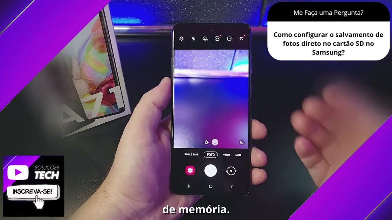 Como configurar o salvamento de fotos direto no cartão SD no Samsung❓