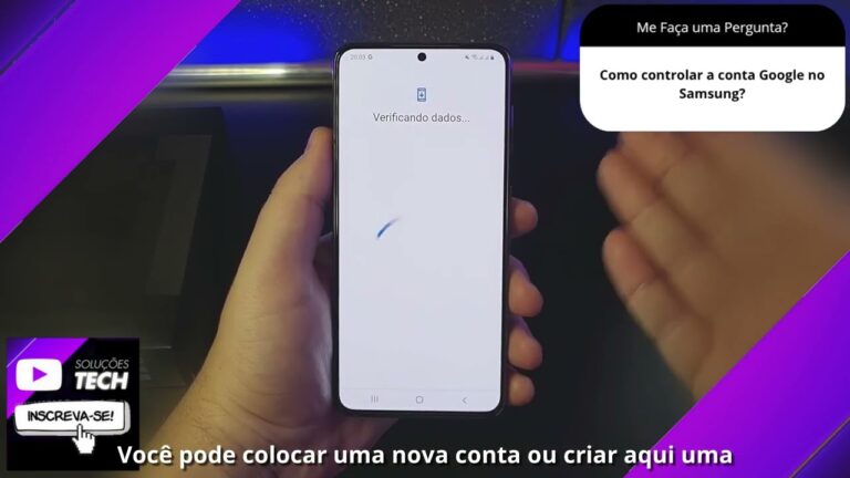 Como controlar a conta Google no Samsung❓