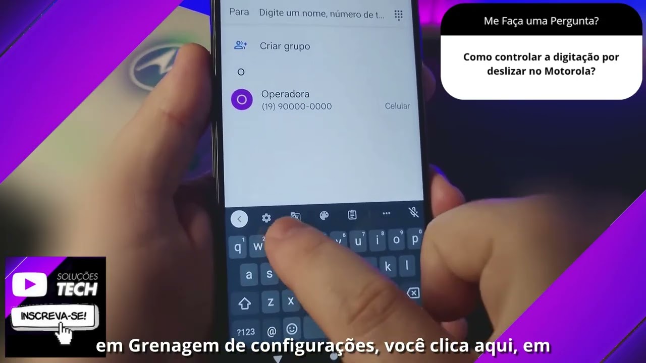 Como controlar a digitação por deslizar no Motorola❓