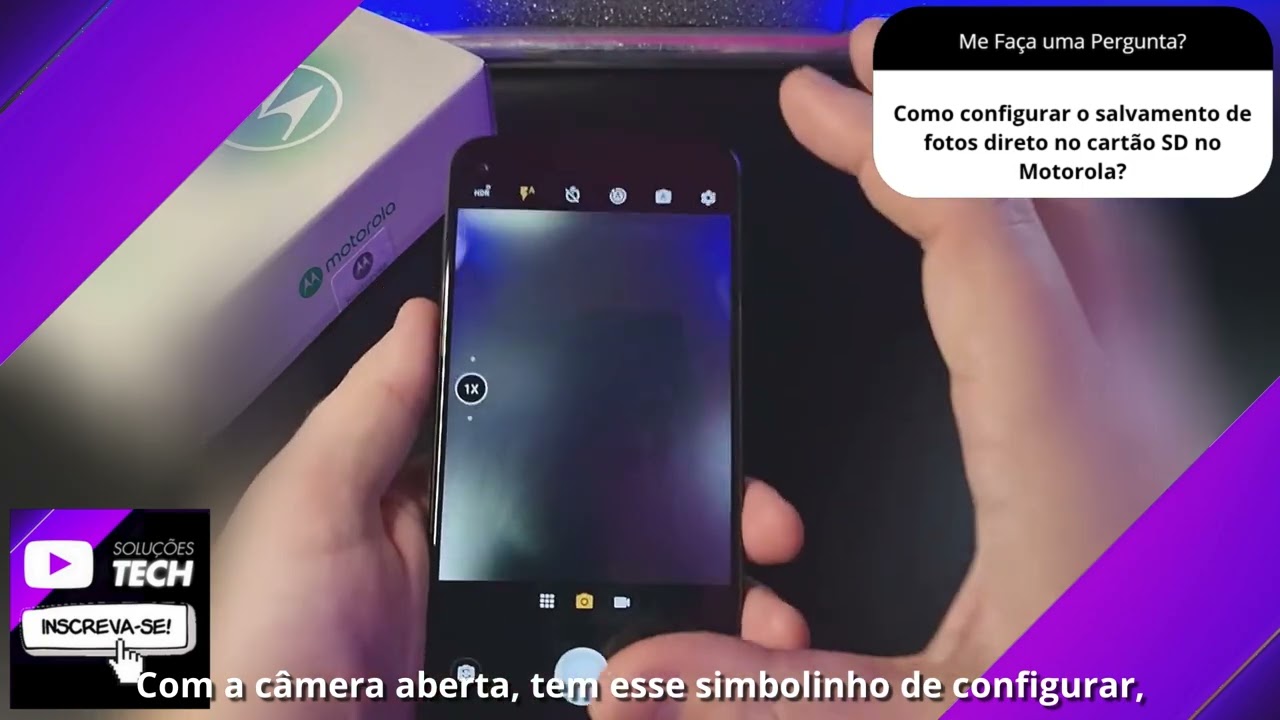 Como configurar o salvamento de fotos direto no cartão SD no Motorola❓