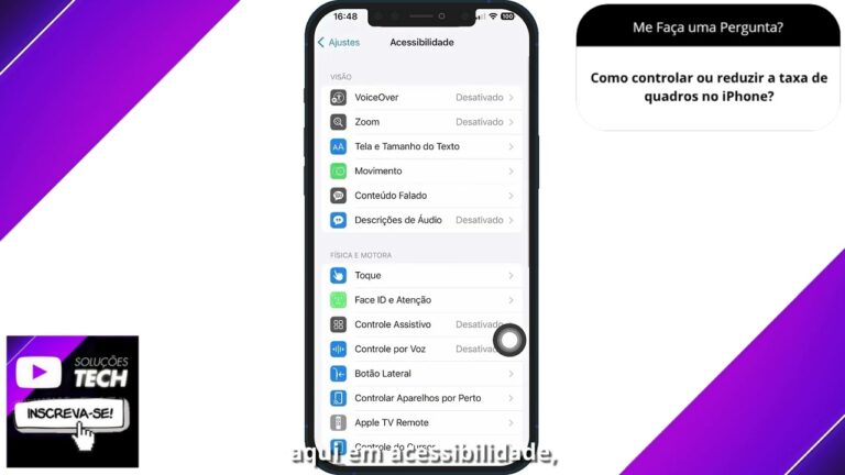 Como controlar ou reduzir a taxa de quadros no iPhone❓