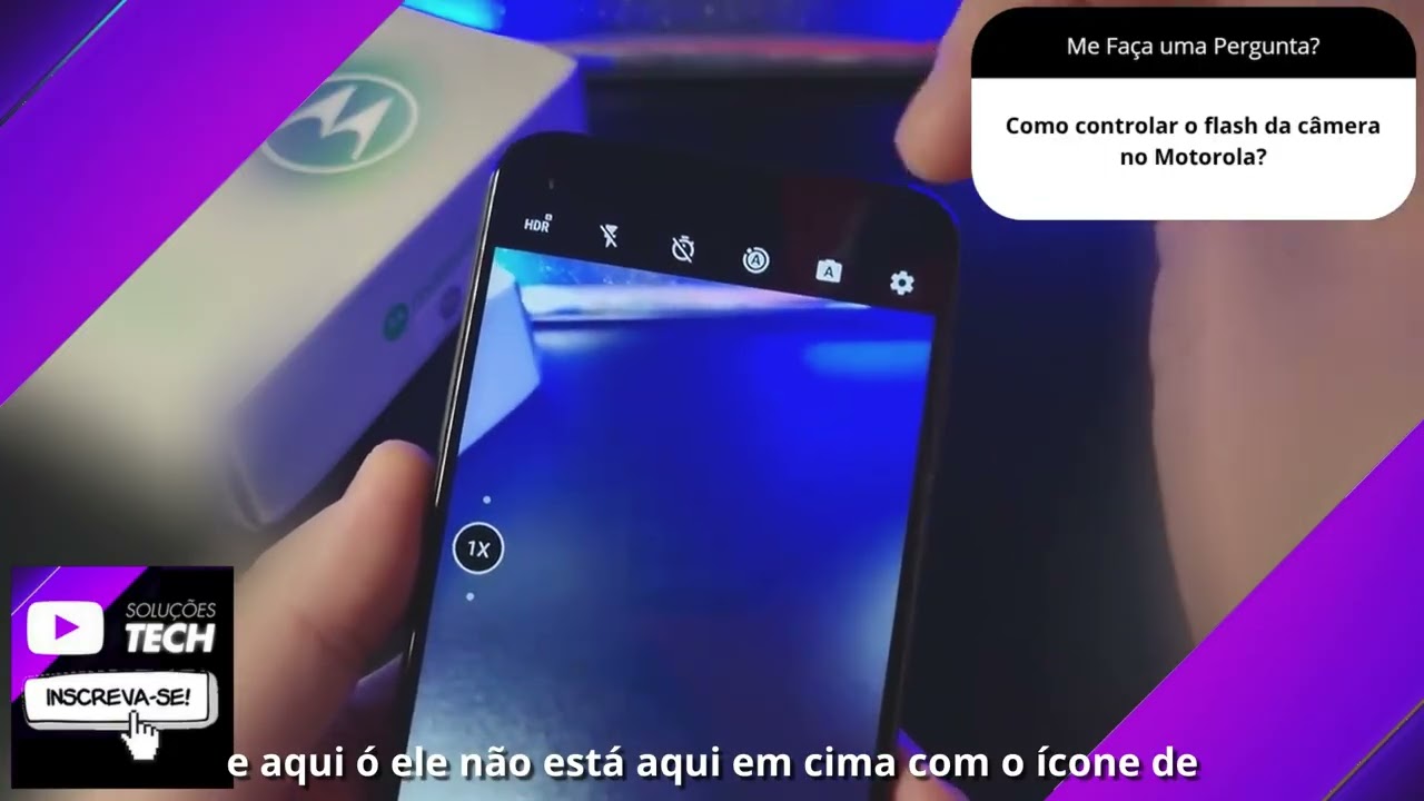 Como controlar o flash da câmera no Motorola❓