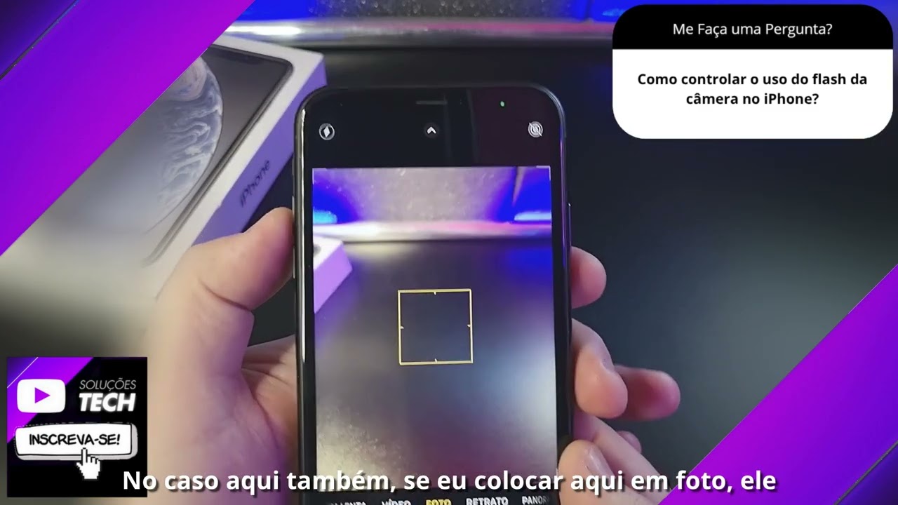 Como controlar o uso do flash da câmera no iPhone❓