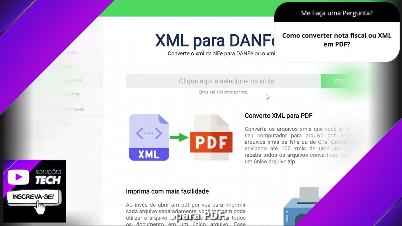 Como converter nota fiscal ou XML em PDF❓