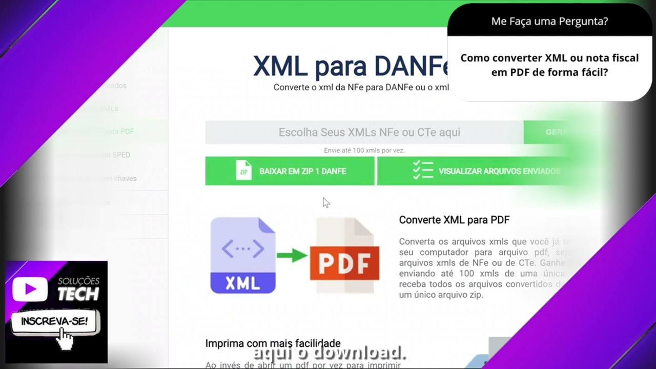 Como converter XML ou nota fiscal em PDF de forma fácil❓