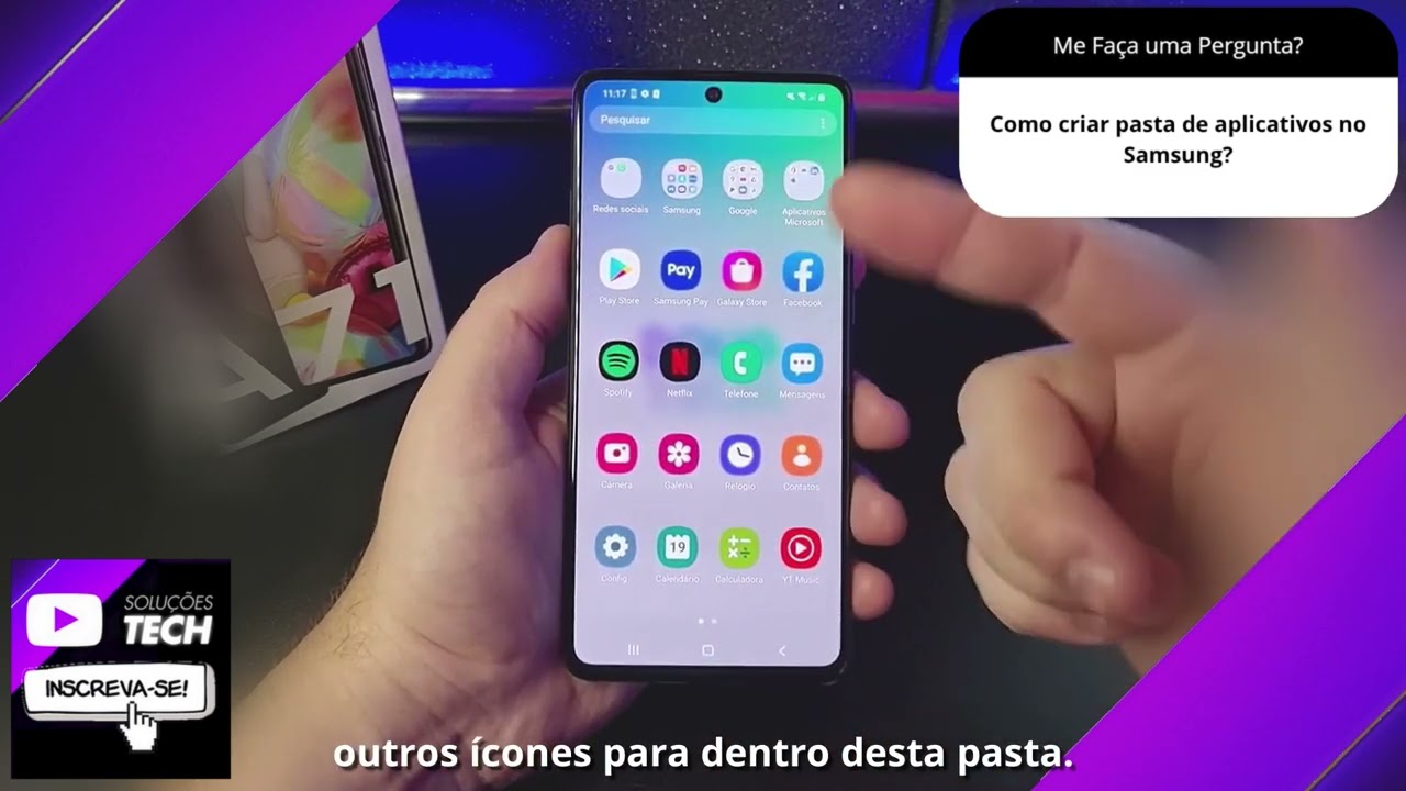 Como criar pasta de aplicativos no Samsung❓