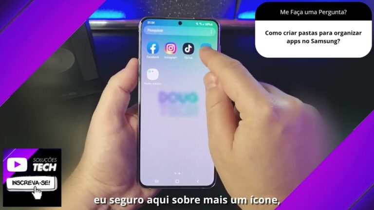 Como criar pastas para organizar apps no Samsung❓