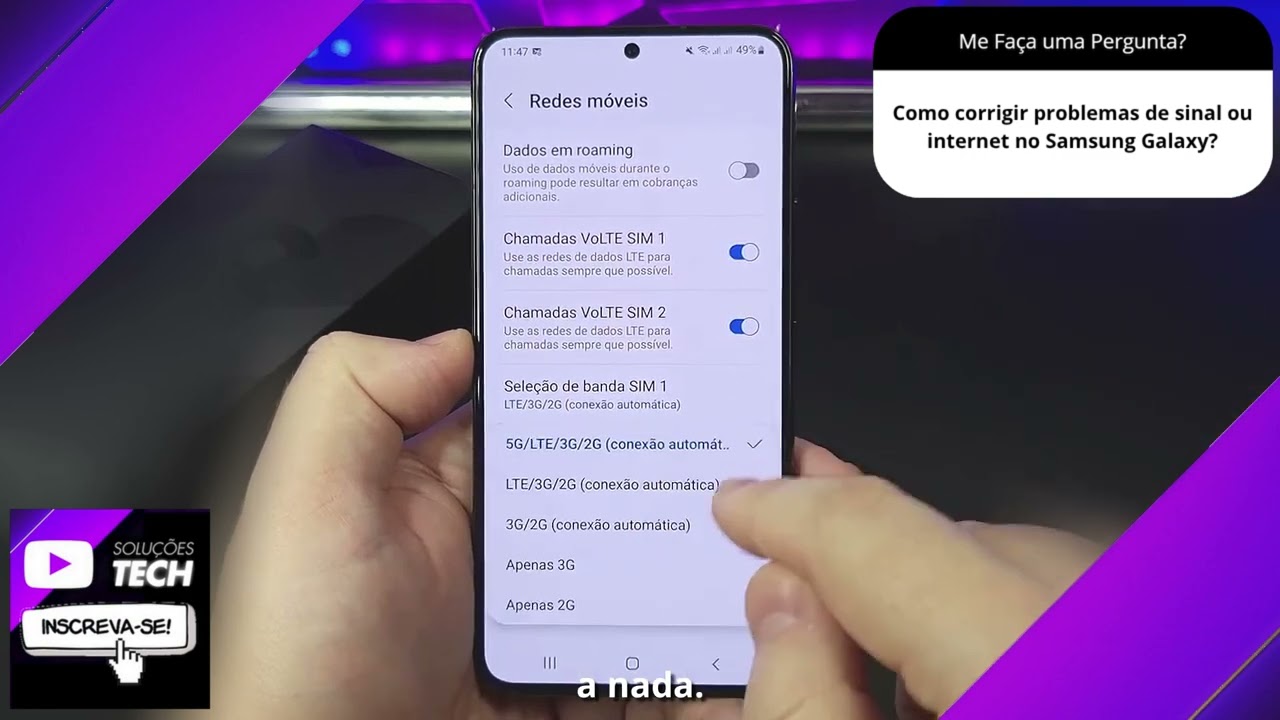 Como corrigir problemas de sinal ou internet no Samsung Galaxy❓