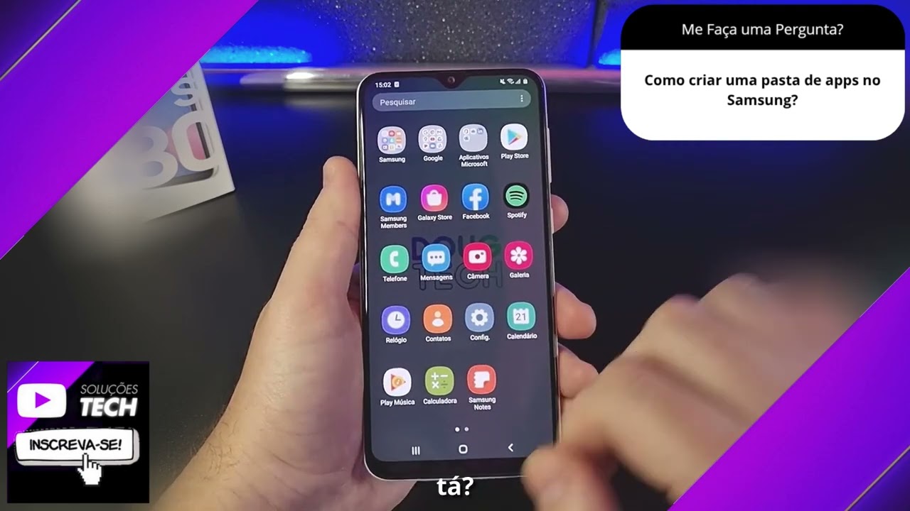 Como criar uma pasta de apps no Samsung❓