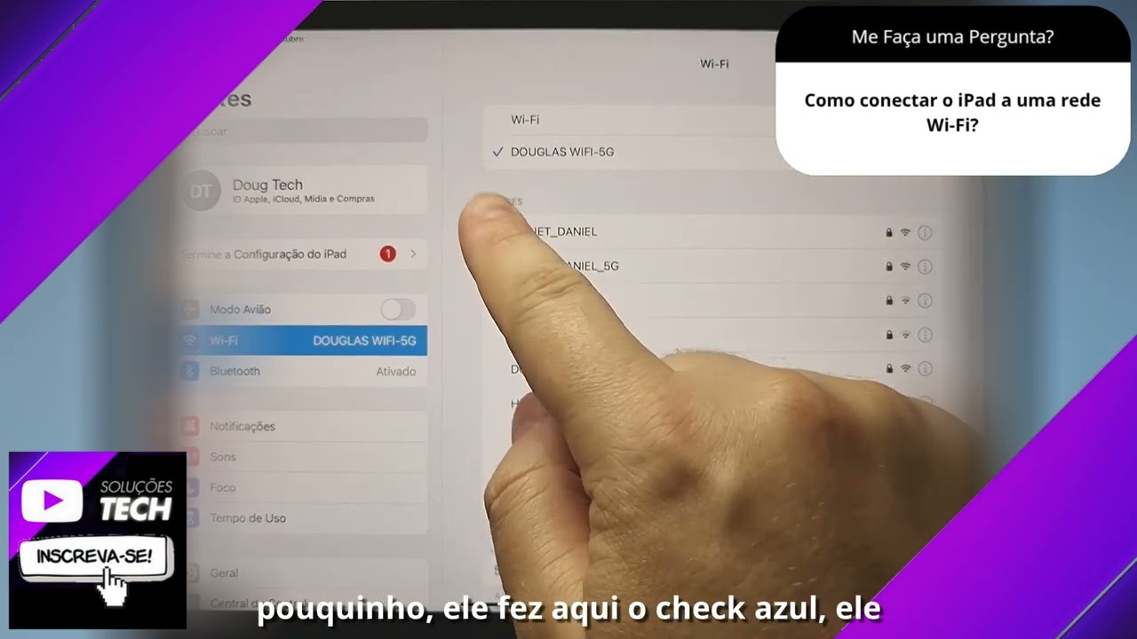 Como conectar o iPad a uma rede Wi Fi❓