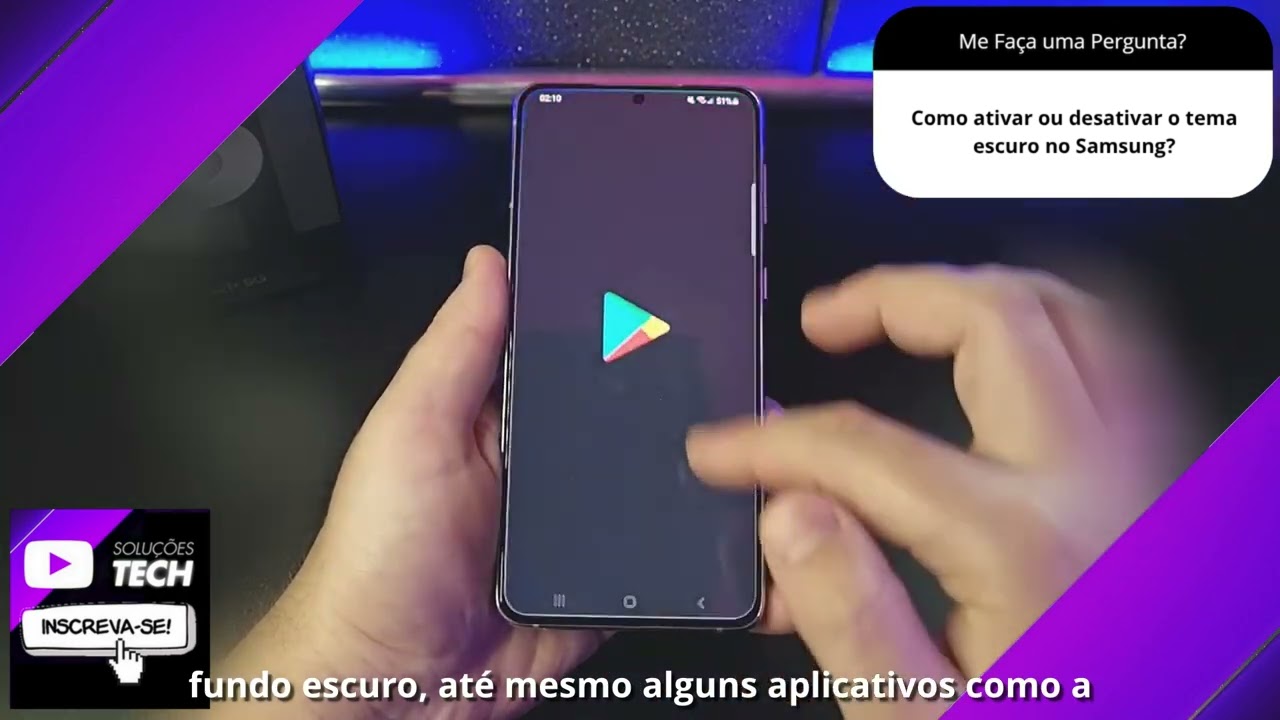 Como ativar ou desativar o tema escuro no Samsung❓