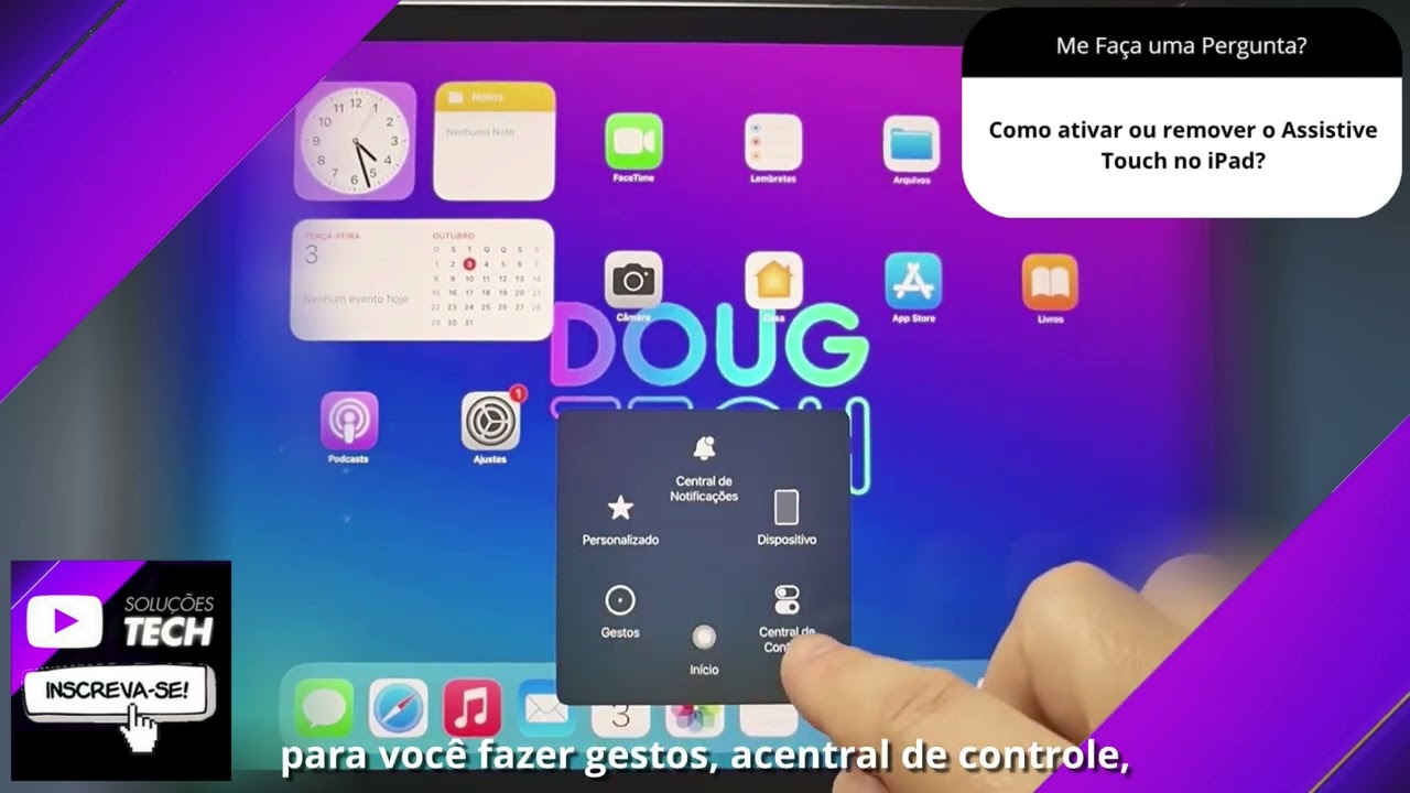 Como ativar ou remover o Assistive Touch no iPad❓