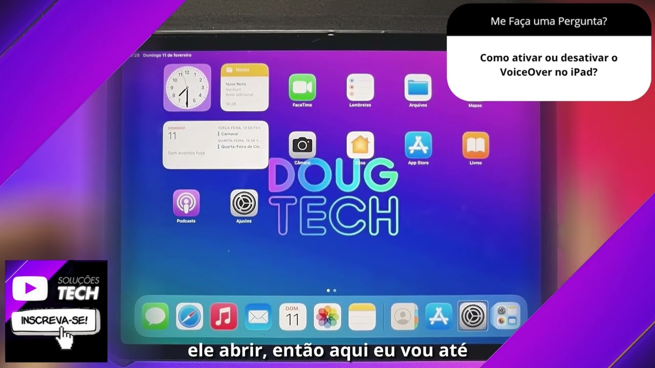 Como ativar ou desativar o VoiceOver no iPad❓