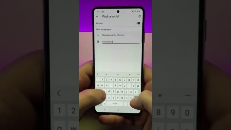 COMO CONFIGURAR A PÁGINA INICIAL NO CHROME DO ANDROID #Shorts COMO CONFIGURAR A PÁGINA INICIAL NO CHROME DO ANDROID #Shorts