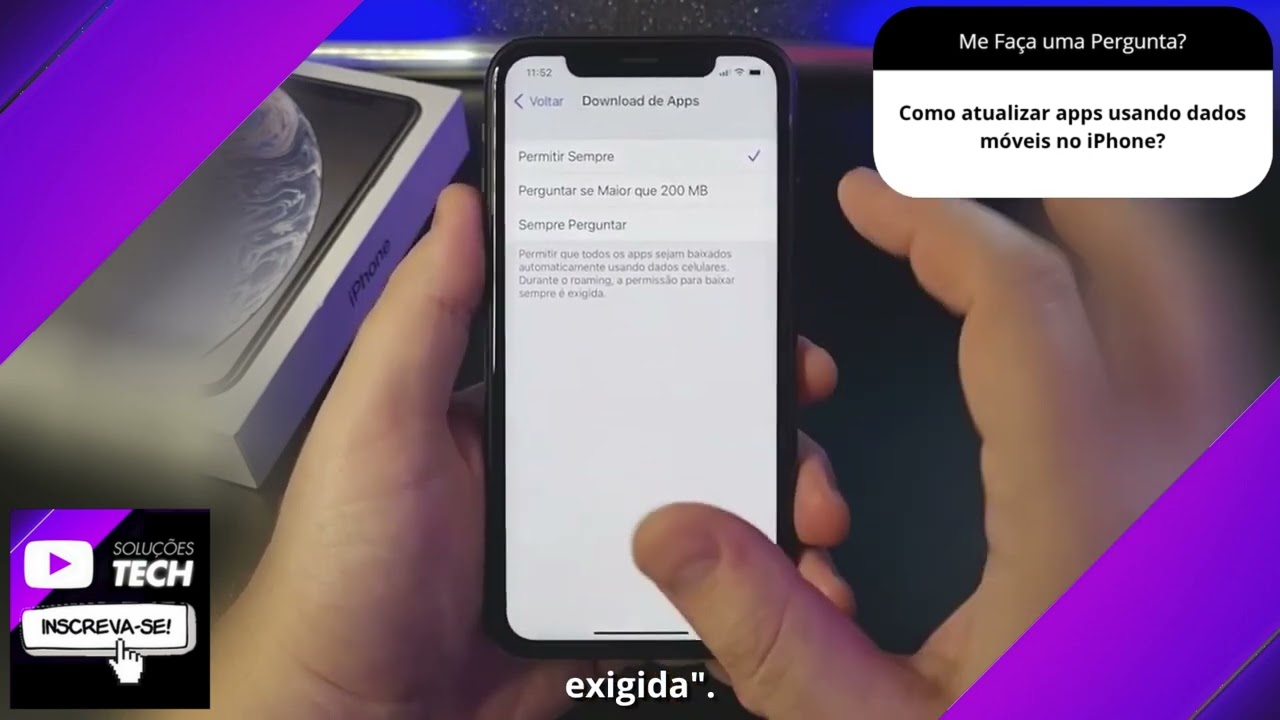 Como atualizar apps usando dados móveis no iPhone❓