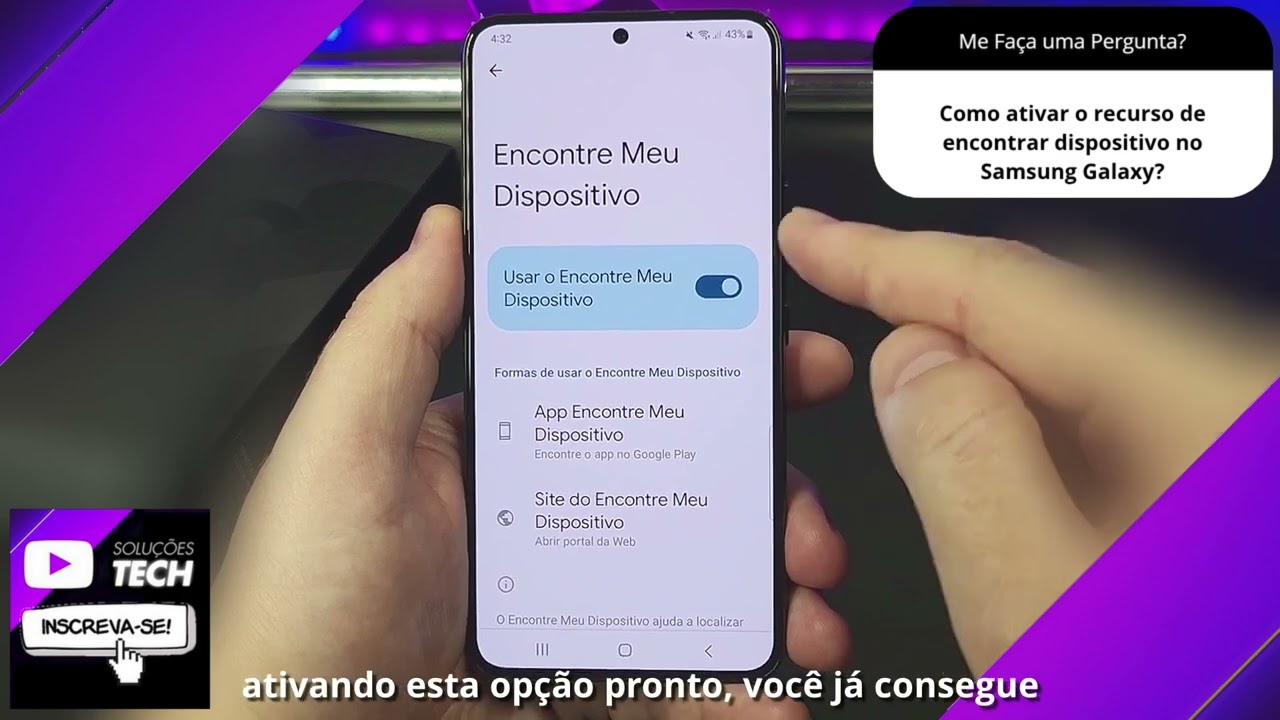 Como ativar o recurso de encontrar dispositivo no Samsung Galaxy❓