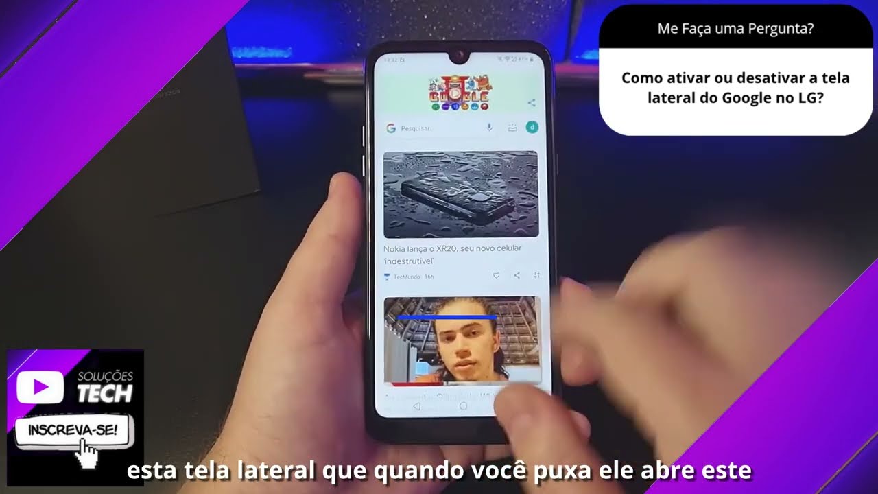 Como ativar ou desativar a tela lateral do Google no LG❓