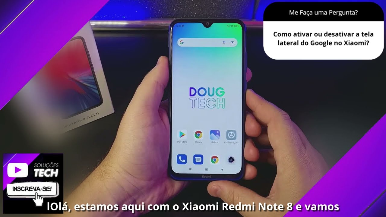 Como ativar ou desativar a tela lateral do Google no Xiaomi❓
