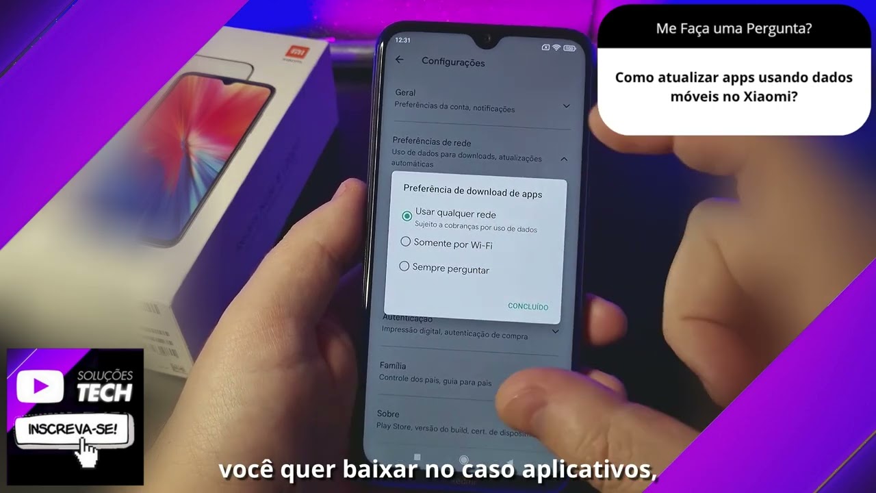 Como atualizar apps usando dados móveis no Xiaomi❓