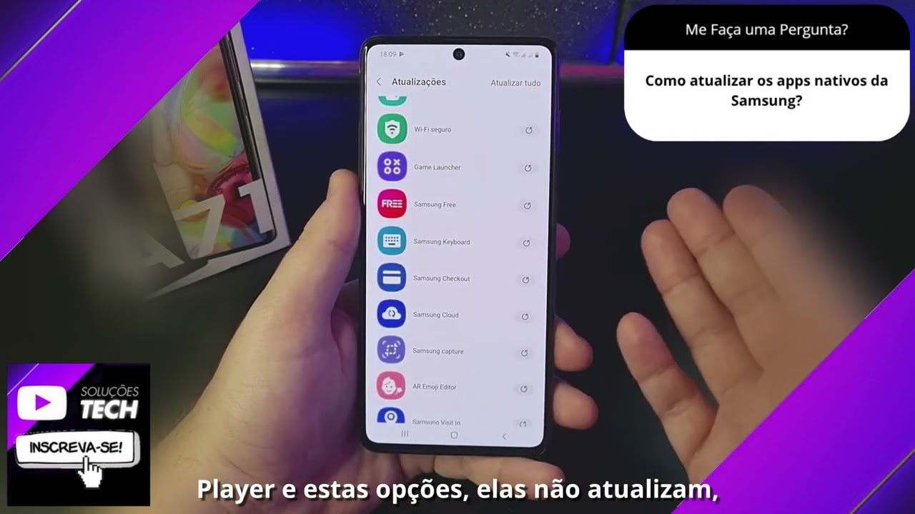 Como atualizar os apps nativos da Samsung❓