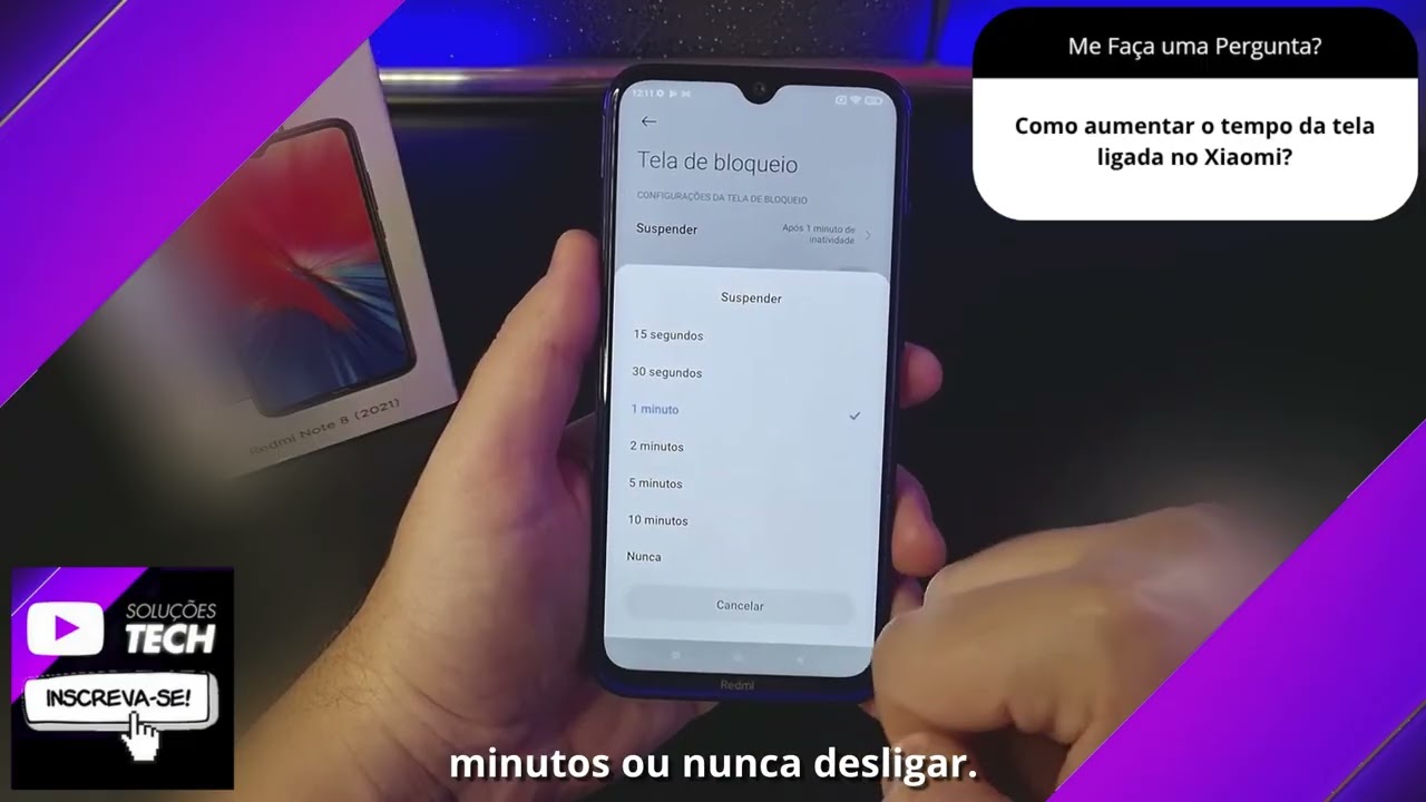 Como aumentar o tempo da tela ligada no Xiaomi❓