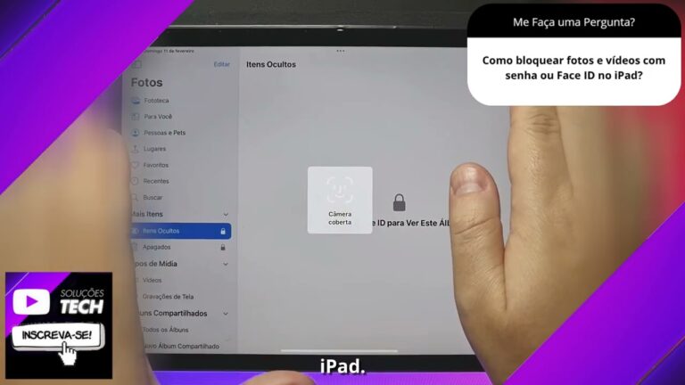 Como bloquear fotos e vídeos com senha ou Face ID no iPad❓
