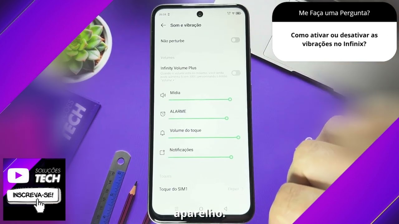 Como ativar ou desativar as vibrações no Infinix❓
