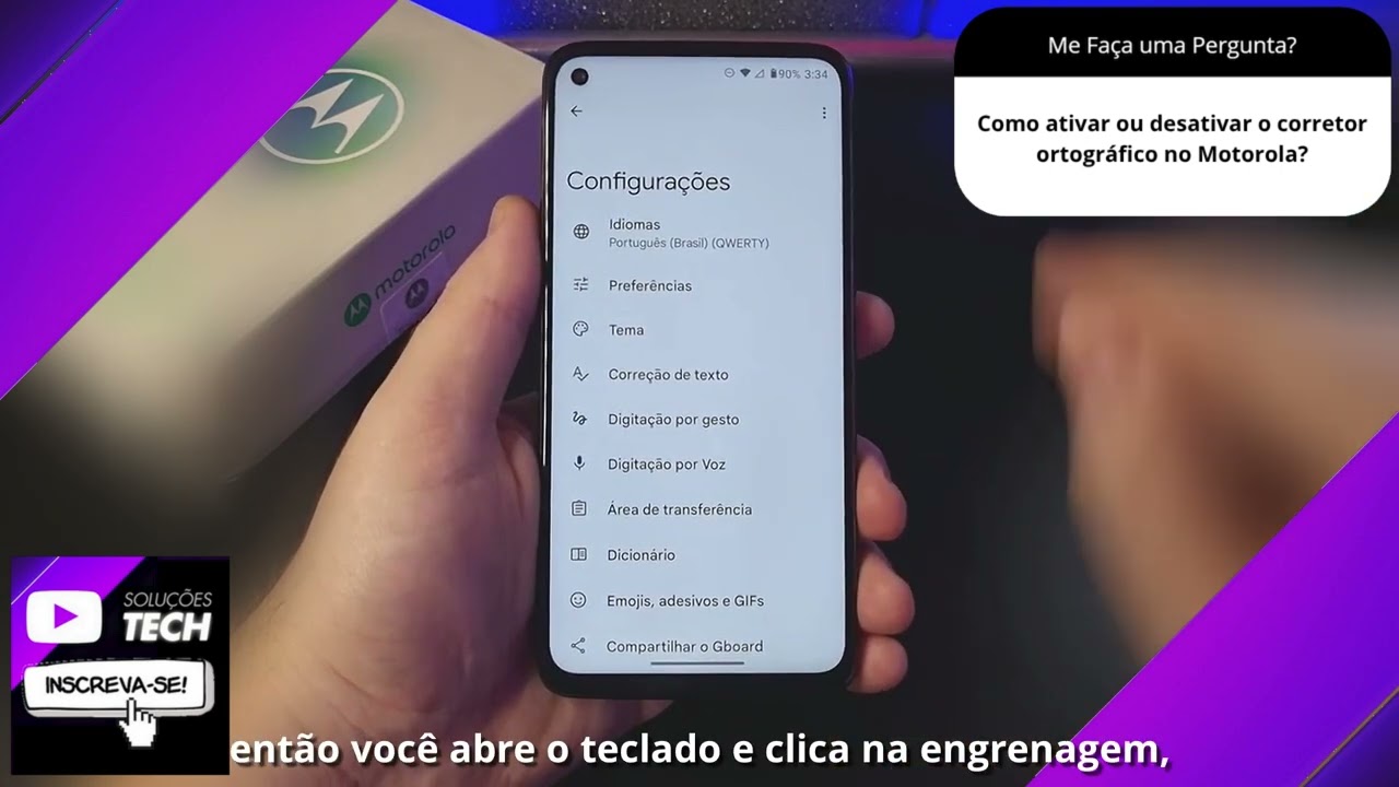 Como ativar ou desativar o corretor ortográfico no Motorola❓