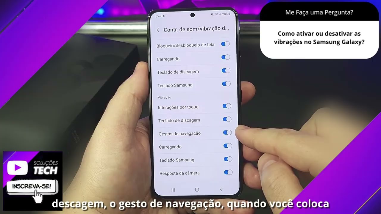 Como ativar ou desativar as vibrações no Samsung Galaxy❓