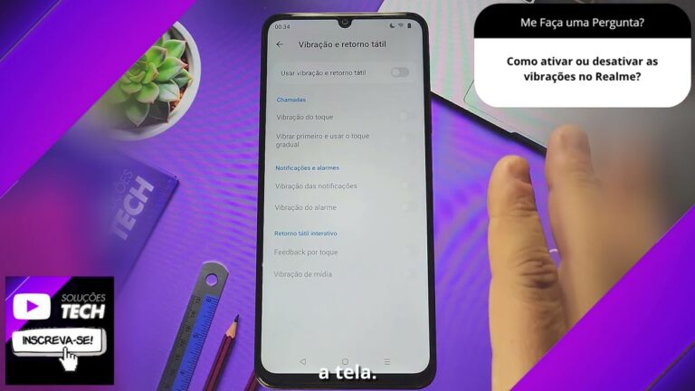 Como ativar ou desativar as vibrações no Realme❓