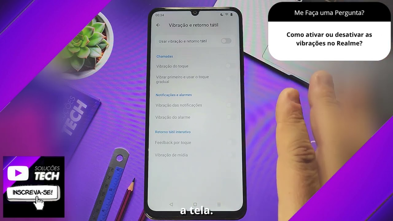 Como ativar ou desativar as vibrações no Realme❓