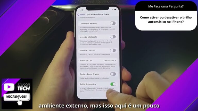 Como ativar ou desativar o brilho automático no iPhone❓