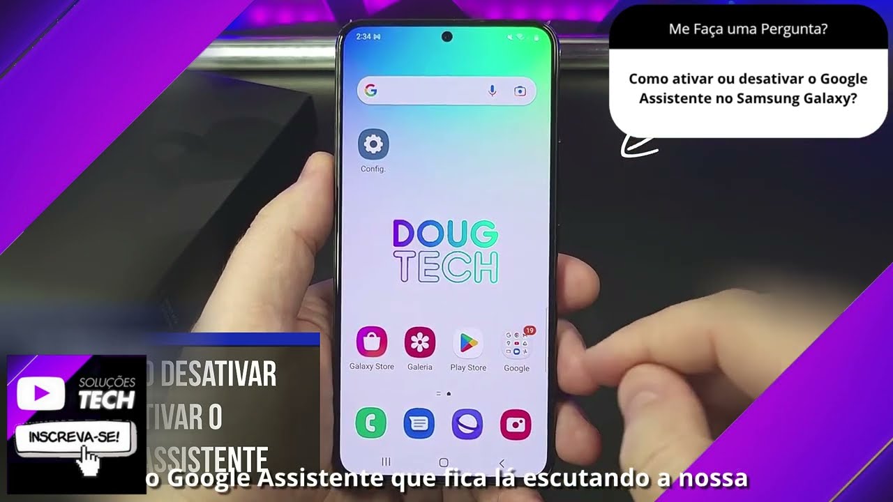 Como ativar ou desativar o Google Assistente no Samsung Galaxy❓