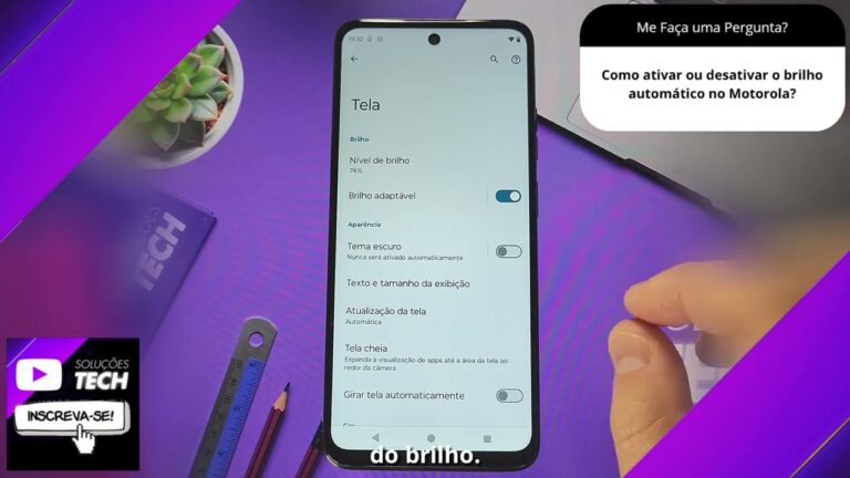 Como ativar ou desativar o brilho automático no Motorola❓